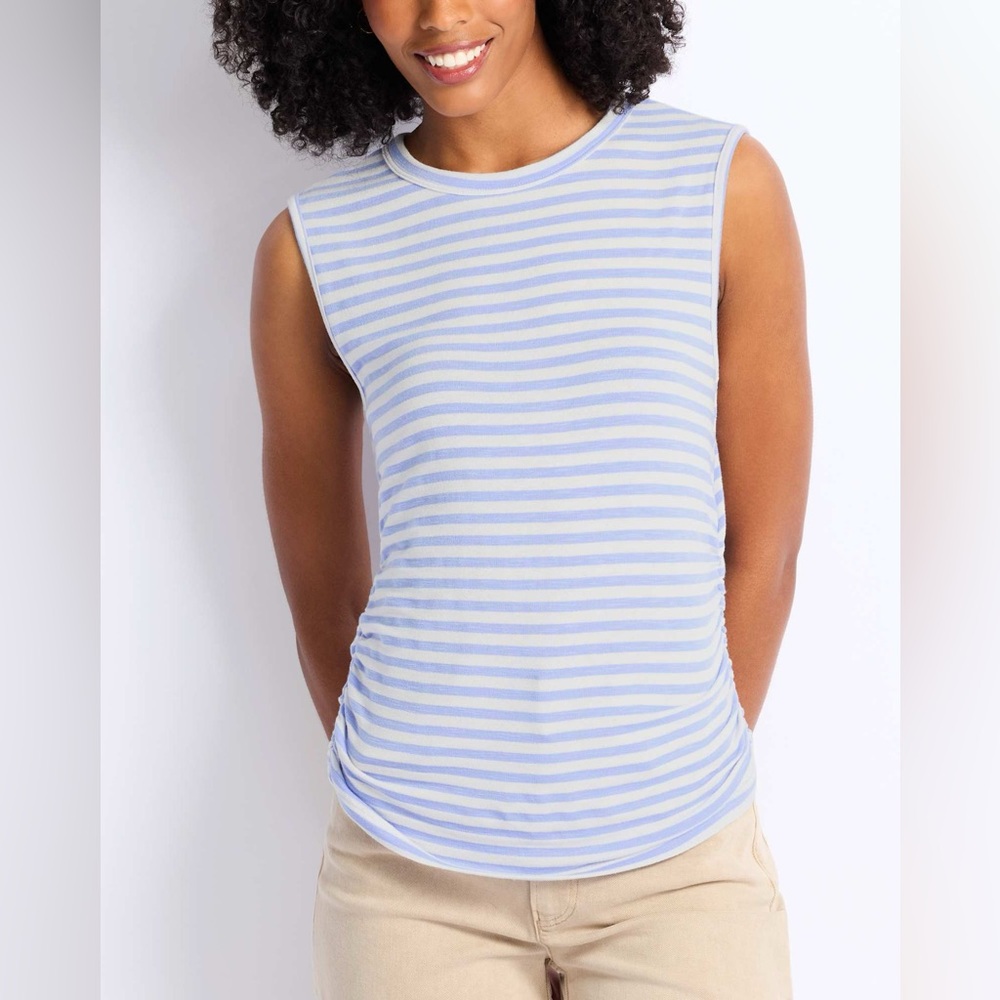 STACCATO Ruched Side knit knit tank olive size medium stitch fix new with tags